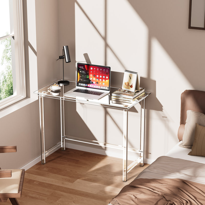 Clear Acrylic Desk, Home Computer Office Desk, Acrylic Table, Clear