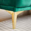 Ensemble de canapés à compression, structure en velours vert, capitonnage moderne