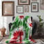 Motifs rouges, blancs et verts - 1 pièce Sherpa Premium-101008093