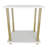 Calvester Nightstand - Modern Square End Table with Lower Shelf-261963282