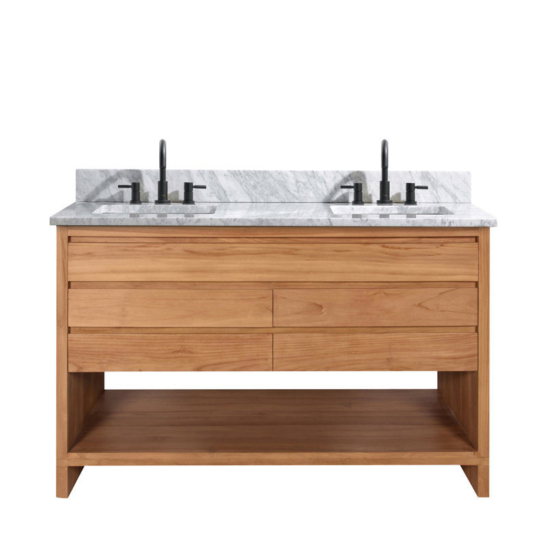 Kai 61'' W Vanity, Natural Teak