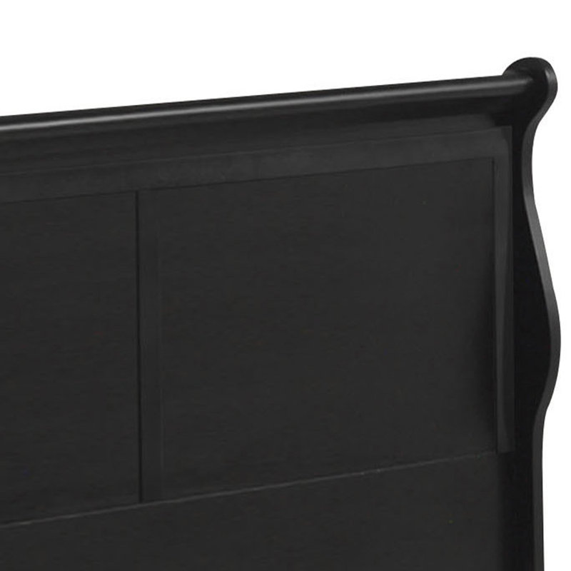 Cavender Sleigh Bed, Queen, Black