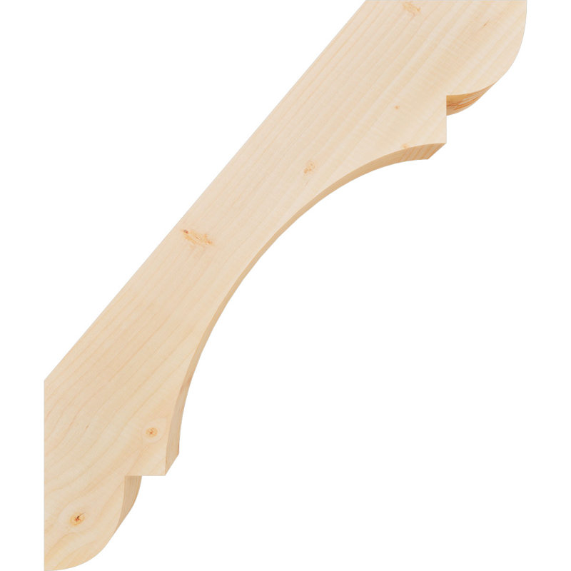 Attelle de genou olympique, Sapin de Douglas, H 26 po x l 3,5 po x P 22 po, Attelle lisse