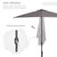 Parasol de marché Jsiah