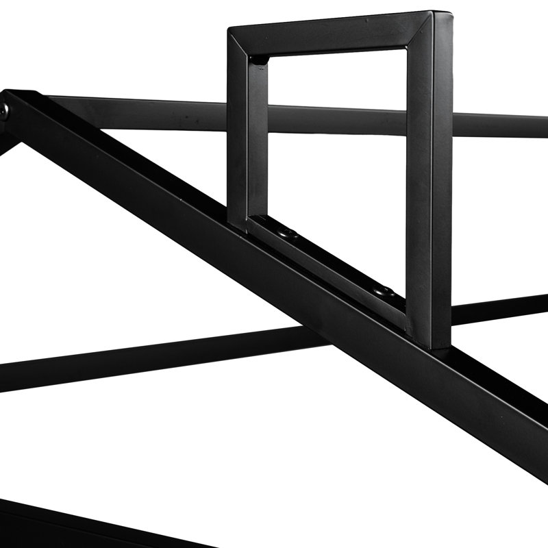 Lit plateforme en métal noir pour grand lit - Noise - Lit plateforme, grand, lattes unies