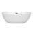 Rebecca 65'' x 32'' Soaking Acrylic Bathtub-50480689