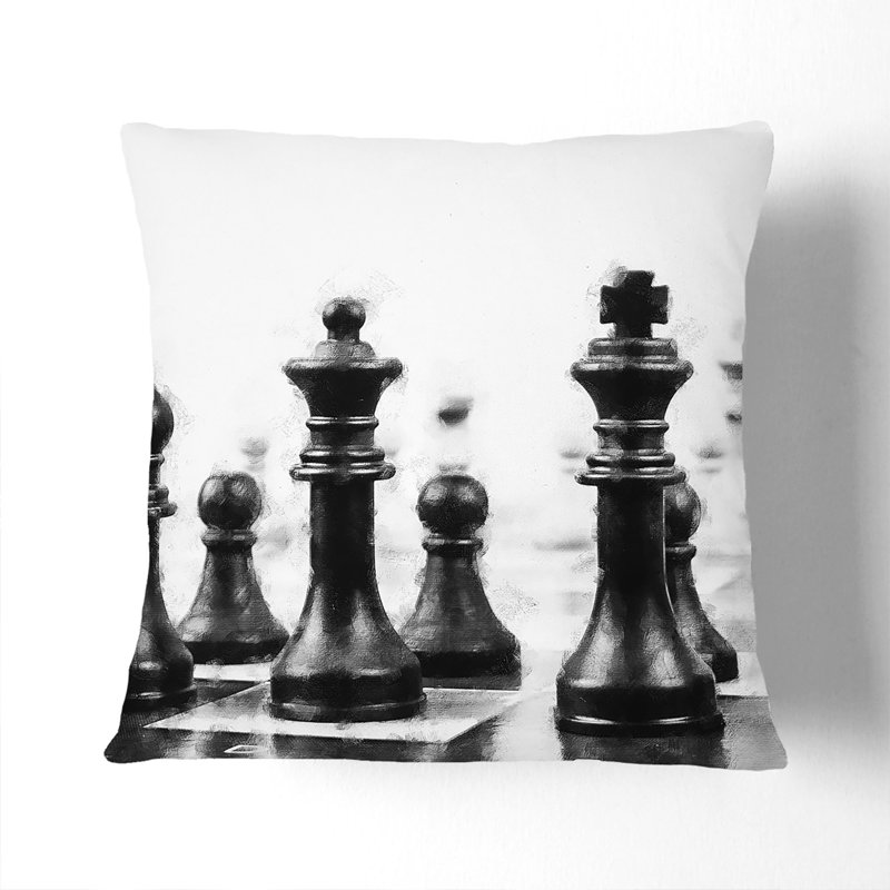 Square Cushion, 40cm H x 40cm W x 15cm D, White