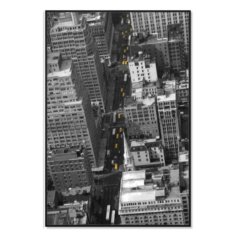 City 1 - 3 Piece Single Picture Frame Print on Plastic / Acrylic