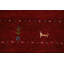 Tapis tribal rouge Gabbeh 3 x 5