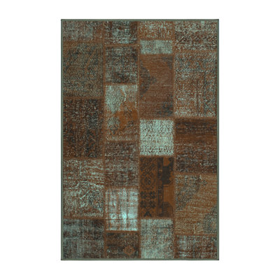 Maudell Chenille Patchwork Indoor Rug