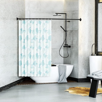 Adjustable Curved Shower Curtain Rod 40-72" – Rustproof Stainless Steel