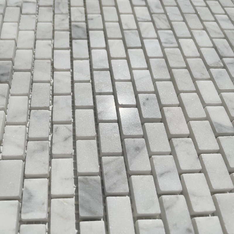 12" x 12" Marble Brick Joint Mosaic Wall & Floor Tile