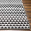 Addie geometric hand flatwoven and recycled P.E.T. Black/white rug-1004519628