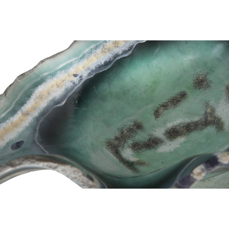 Cast Onyx Fluorite Bowl, Faux Finish, Small