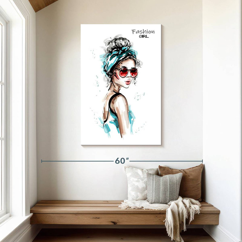 Fille chic et décontractée, H 45 po x l 30 po