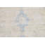 Tapis décoratif beige/bleu en laine de conception unique 8 pi 10 po x 12 pi 9 po noué à la main