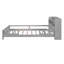 Lit de rangement Holman Guilluame, lit plateforme avec éclairage à DEL intégré, tête de lit et garde-corps de rangement, cadre de lit-1195646519-1195646518