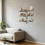 Extra Deep Black Floating Wall Shelves - Set of 2-307731358