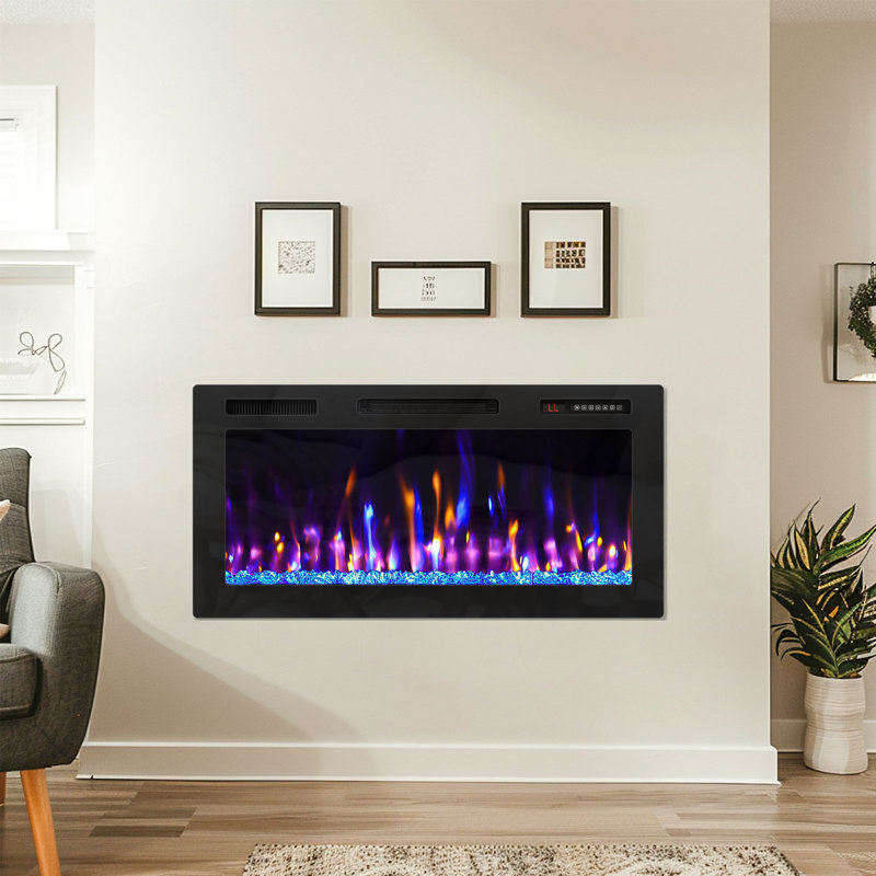 Foyer électrique Abrum, H 18,11 po x l 36 po x P 4,45 po