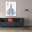 Toile épique Graffiti «Vintage Pagoda C» par Jean Plout, 40 po x 54 po