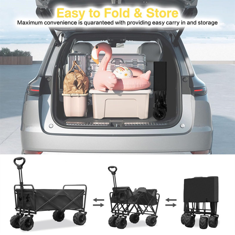 Heavy Duty Garden Carts, Black