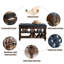 Long banc de rangement pour chaussures en cuir-111867375