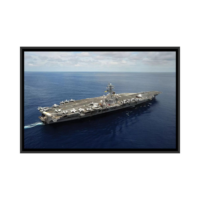 «Nimitz-Class Avion Carrier USS Dwight D. Eisenhower», reproduction de photo sur toile, H 18 po x l 26 po x P 1,5 po