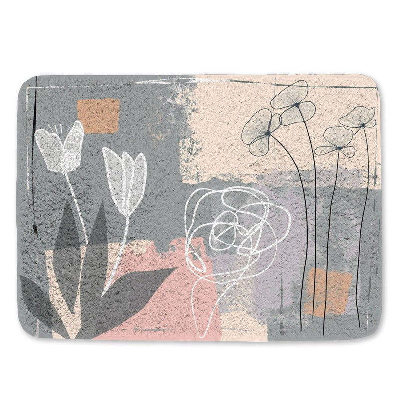 Tapis de bain Botanical, L 17 po x L 24 po