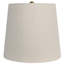 Lampe de chevet en céramique 20 po H Gieze Global Brown Urban Home Decor pour bureau à domicile avec ampoule DEL 9 W