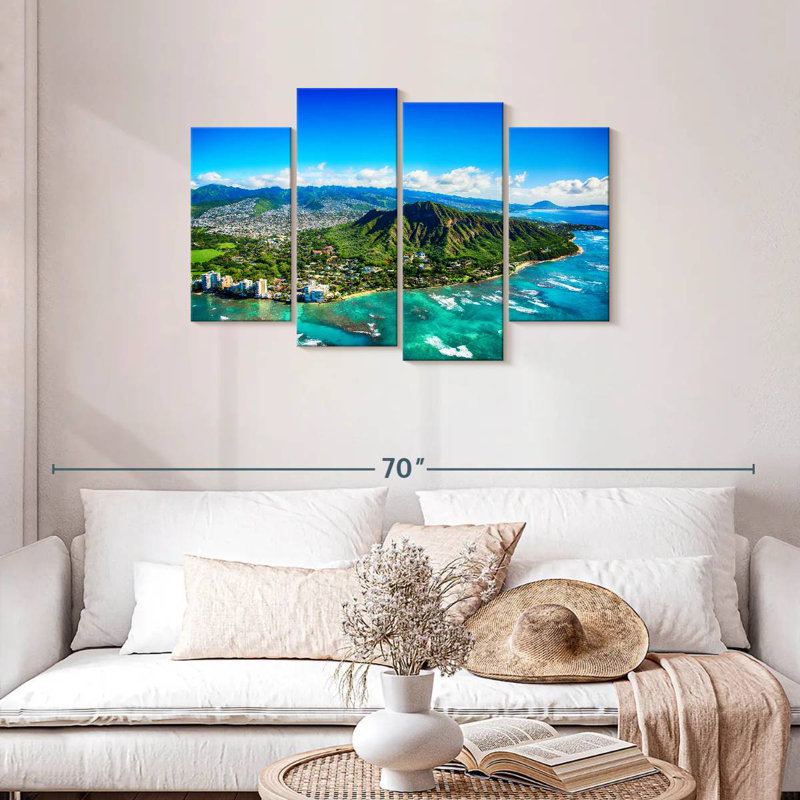 Harpa Diamond Head View, 27" H x 43" W