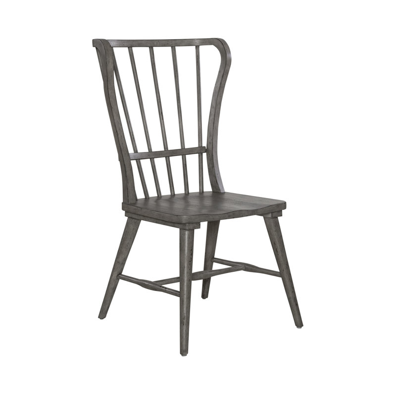 Chalita Windsor Back Side Chair, Gray