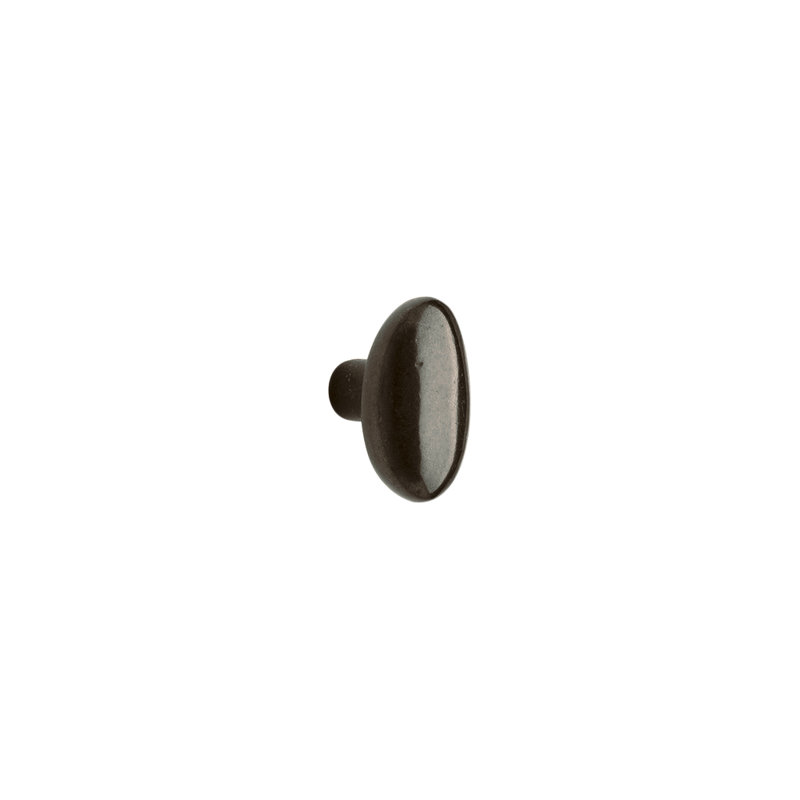 Potato Bronze Oval Knob, Silicon Bronze Dark