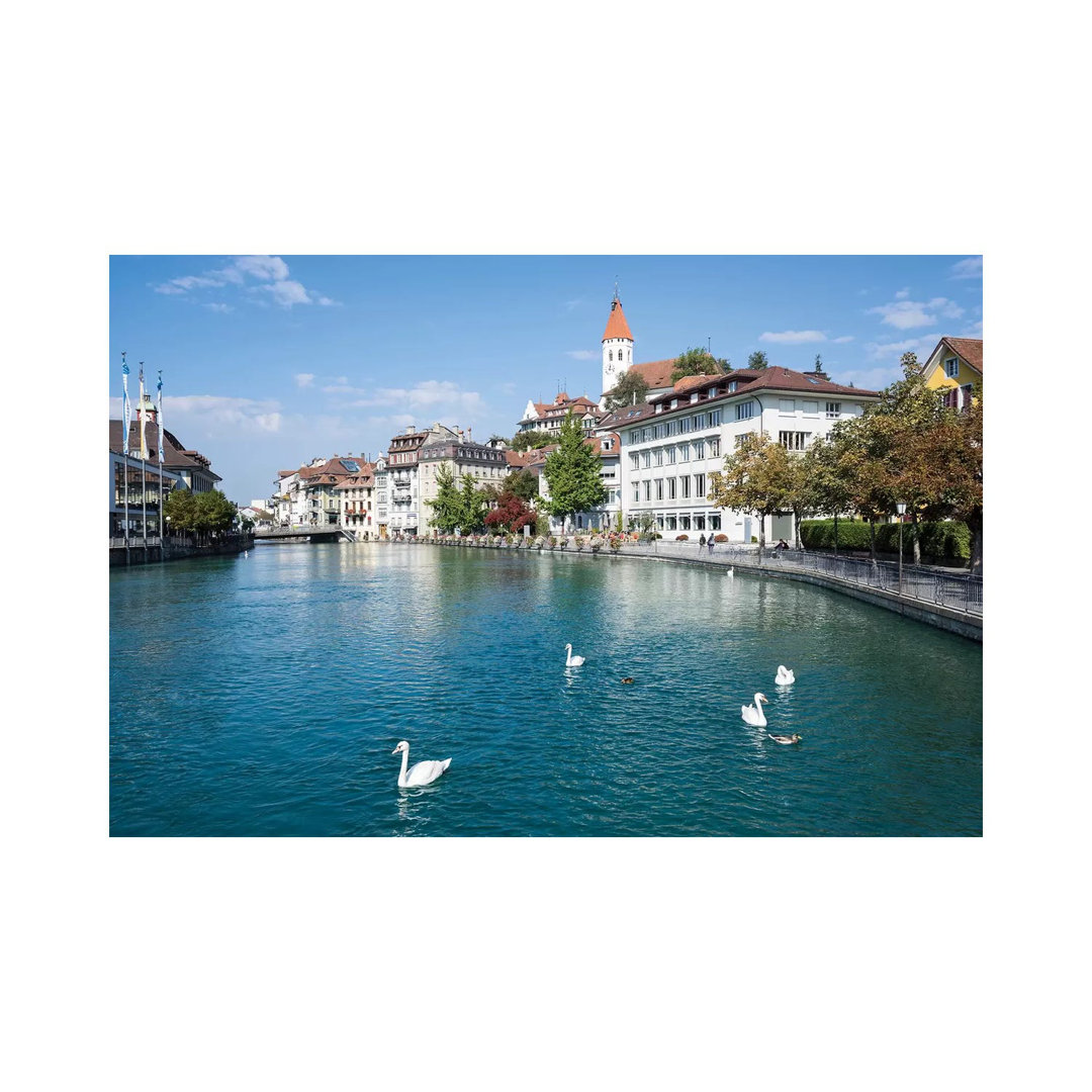 City Of Thun In The Canton Of Bern In Switzerland by Jan Becke - Wrapped Canvas Gallery-Wrapped Canvas Giclée