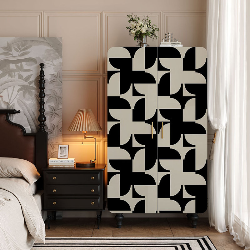 Retro painted  storage wardrobe