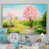 Toile naturelle avec cadre flottant