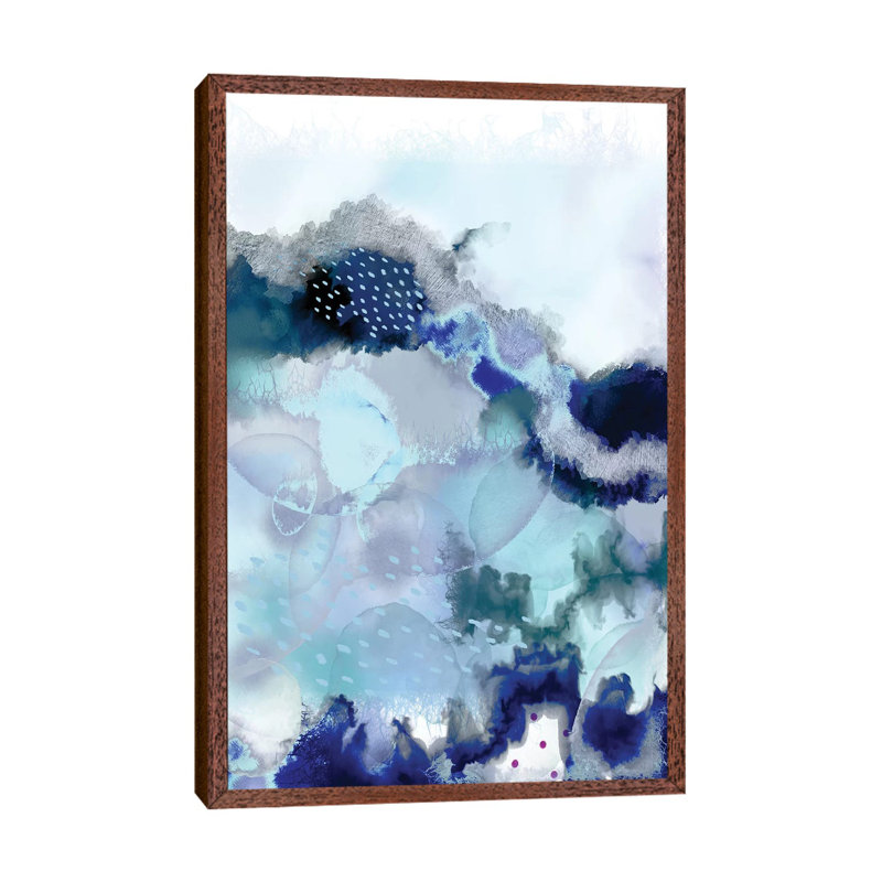 Evolving II by Urban Epiphany - Painting on Canvas, Classic Brown Wood Framed, 101.6cm H x 66.04cm W x 3.81cm D