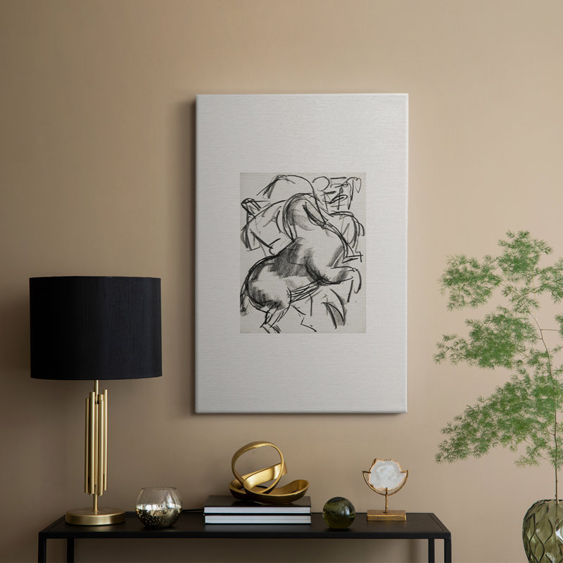 Croquis rétro XXI - galerie Cavas, H 18 po x l 12 po