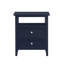 Table de chevet 2 tiroirs Weston Midnight Blue-2133182557