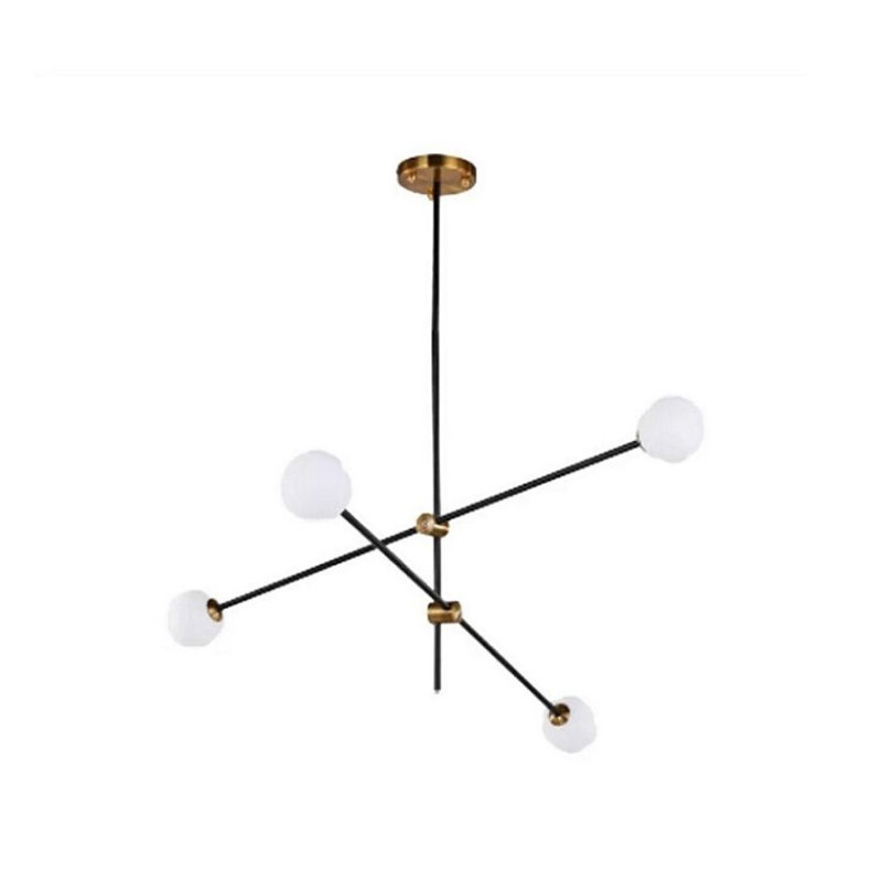 Luminaire suspendu géométrique simple à 4 lumières Bousov