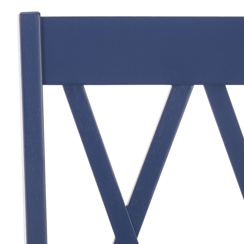 Yelena Double X-Back Side Chair, Dark Blue