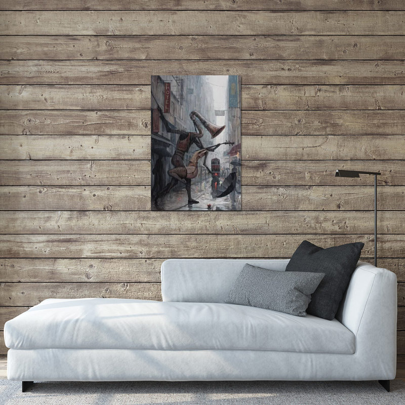«Life Is a Dance in the Rain» par Adrian Borda - impression sans cadre, H 24 po x l 16 po x P 0,25 po