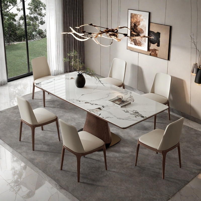 Ensemble de table de salle à manger Minimalist, H 29,52 po x L 78,74 po x l 39,37 po