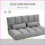 Canapé-lit convertible HOMcom - L 51,25 po avec 2 coussins, dossier réglable | Gris clair | Polyester-1506336915