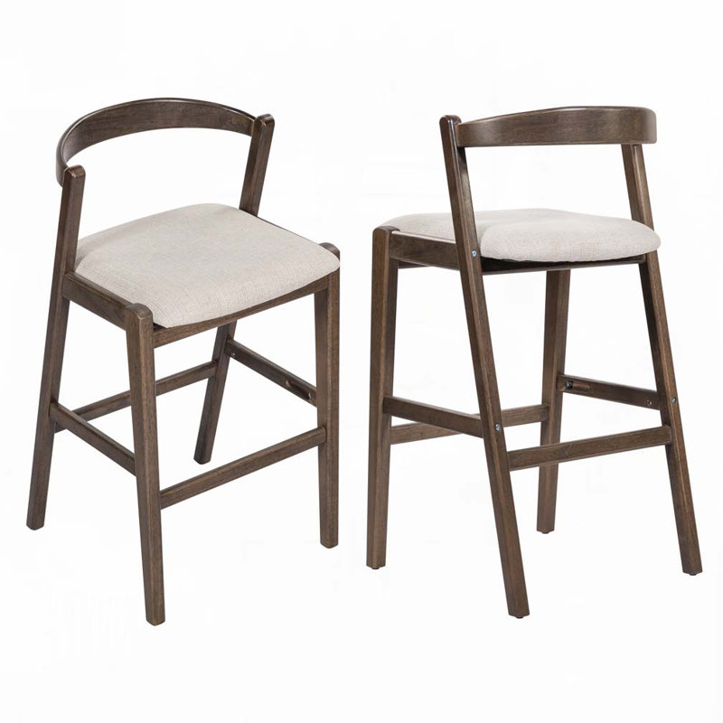 Tabouret de bar en bois, Marron foncé
