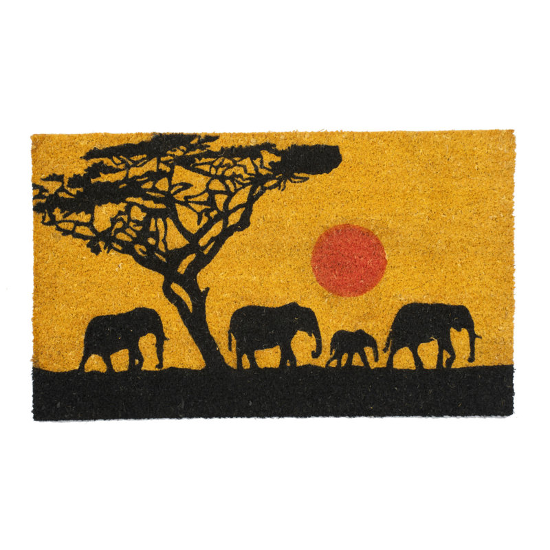 Tapis de porte pour le blanchiment en pvc 4 éléphants Chigwell