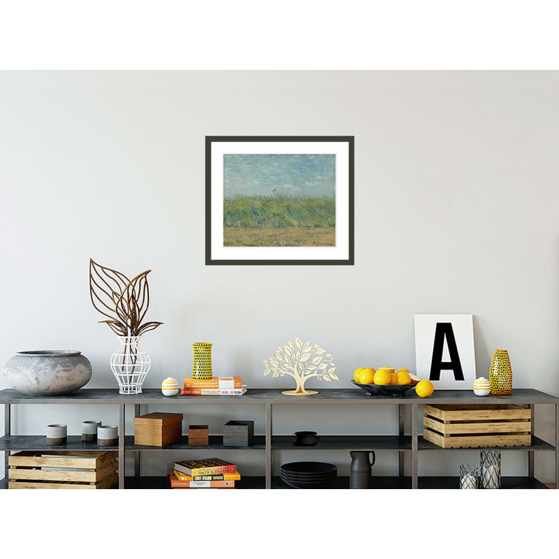 «Wheatfield with Partridge» par Vincent van Gogh, impression giclée encadrée, H 23,5 po x l 27,11 po