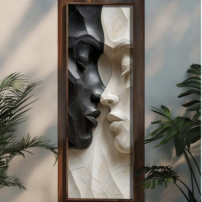 Elegant Decorative Framed MDF Painting, 15.7 x 47.2 x 0.1 inches | 100% MDF with 3 mm Thickness, 100% Pine Wood Frame | UV Printed Artwork for Home Decor, Living Room, Office, Modern Aesthetic