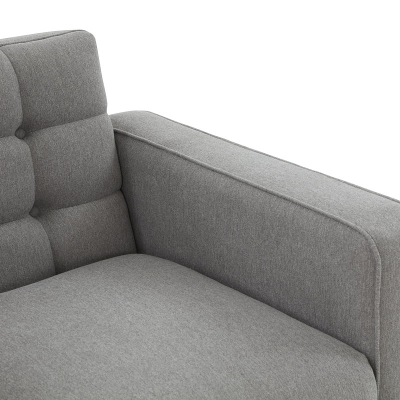 Fauteuil club en polyester touffeté 33,1 po