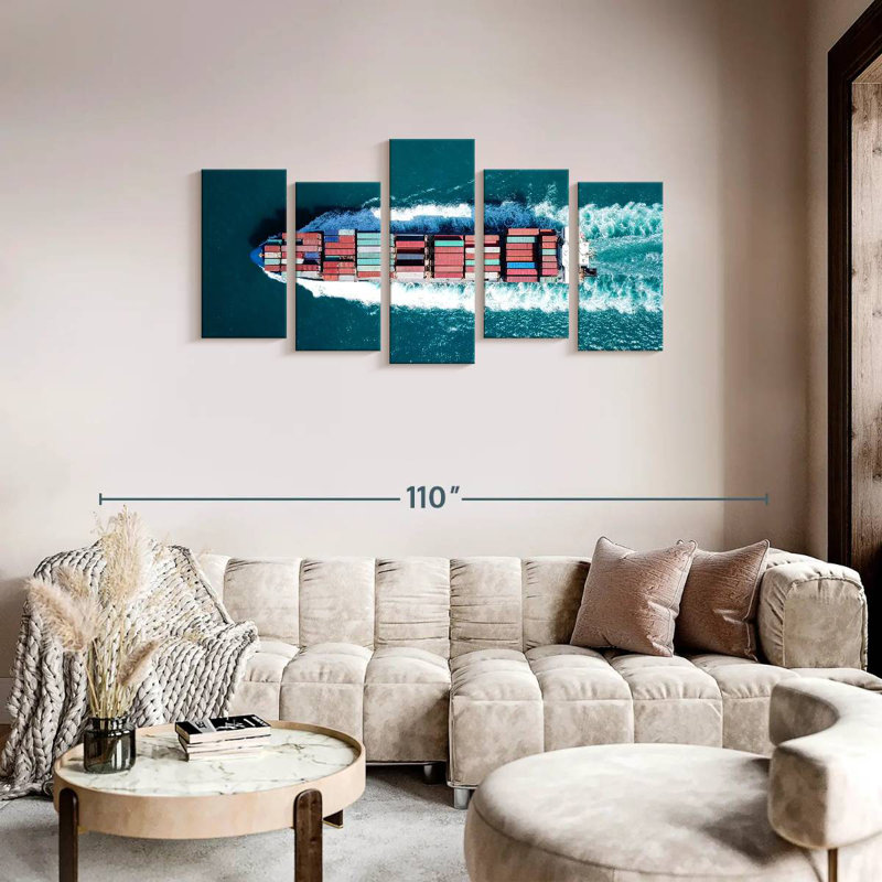 Mehar Metal Ship, 37" H x 74" W