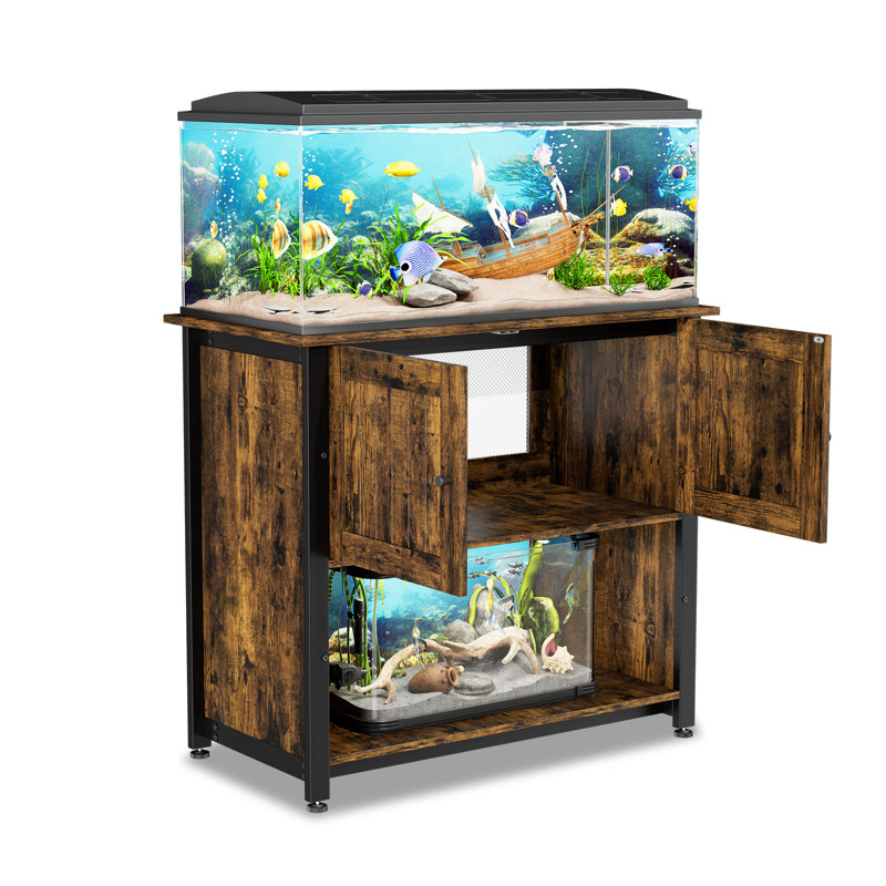 Support pour aquarium Kober, Brun